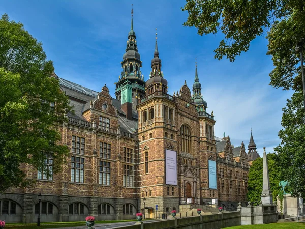 Stockholm Gelenekler ve Kuzey Halklarının Tarihi Müzesi 'ndeki Nordic Müzesi. Müzenin muhteşem binası Danimarka kalesi Frederiksborg 'un maketi üzerine inşa edildi..