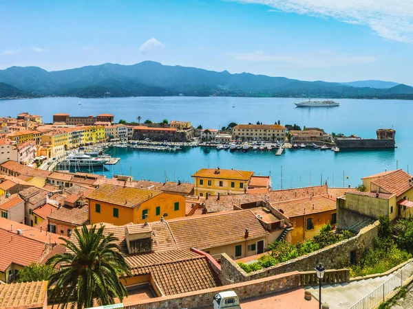 City Port Portoferraio Elba Island Italy Ancient City Fortress Main Images De Stock Libres De Droits