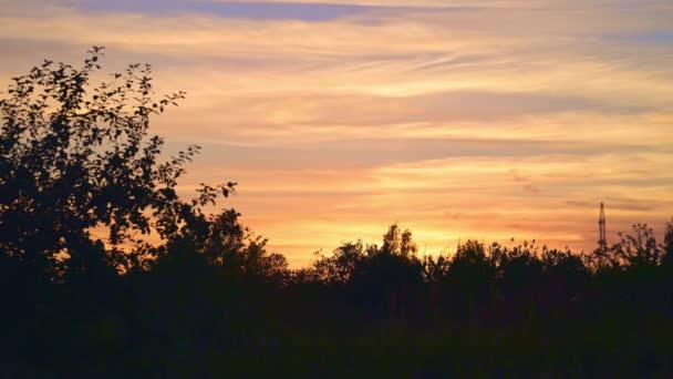 Short Time Lapse Clouds Floating Sky Sunset Jurmala Latvia — Stock Video