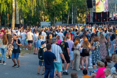Kauguri, Jurmala, Latvia - August 27 2022: Concert in honor of the holiday - Kauguru festival.