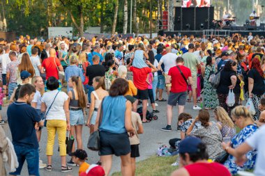 Kauguri, Jurmala, Latvia - August 27 2022: Concert in honor of the holiday - Kauguru festival.
