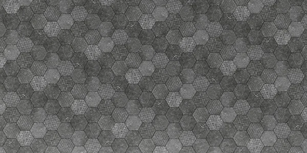 Hexagon Grey Floor Tile Texture Pattern Dirty Стокове Зображення