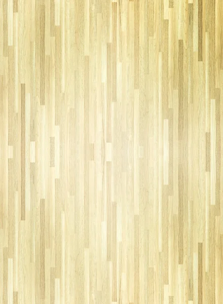 Hardwood Maple Basketball Court Floor Viewed — Stock Photo, Image
