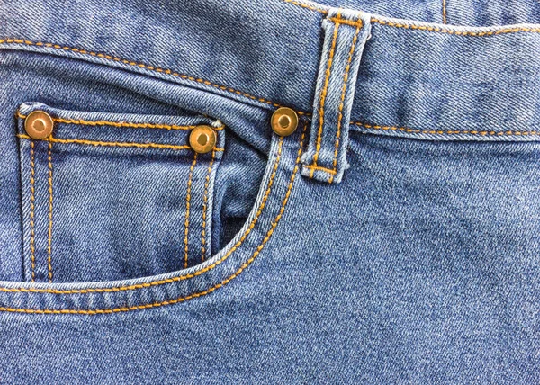 Blue Jeans Fabric Empty Denim Background — Stock Photo, Image