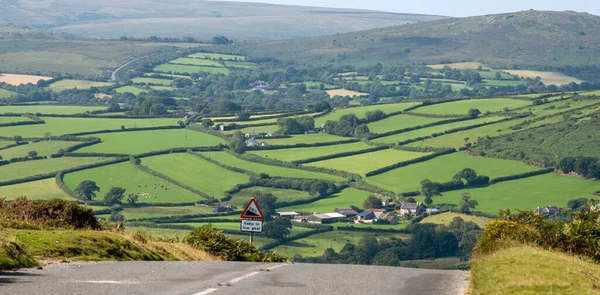 Dartmoor Devon England 2021 High View Dartmoor Widecombe Moor Backdrop — Stock Photo, Image