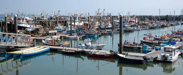 Newlyn Cornwall Inglaterra Reino Unido 2021 Newlyn Porto Pesca Maior — Fotografia de Stock