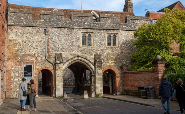 Winchester Hampshire Inghilterra Regno Unito 2021 Kingsgate Dal Lato Ovest — Foto Stock