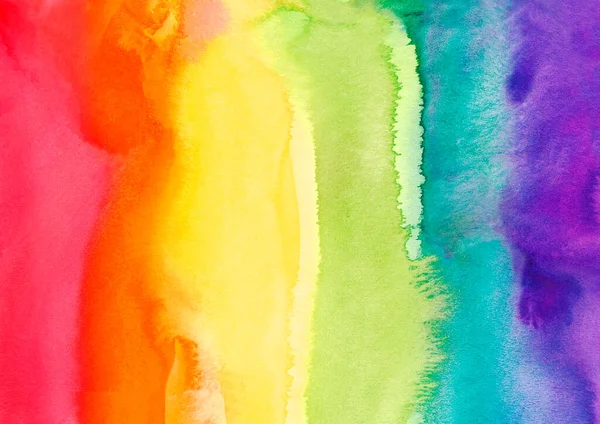 rainbow hand-drawn watercolor. beautiful background of spreading and transitions of paint. LGBT community support. Human rights. LGBTQ. flat illustration.