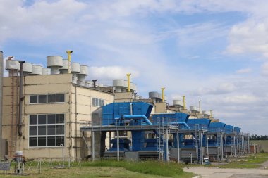 Gaz taşıma sistemi. Benzin için pompalama istasyonu. Benzin istasyonu ve benzin depoları. Dünya çapında ulaşım. Petrol ve gaz sektörü. türbinler.