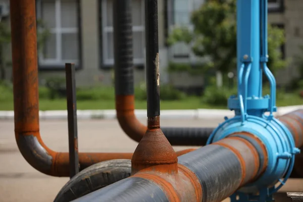 Gas Transportation System Booster Pumping Station Gas Filling Station Gas — Stock Photo, Image