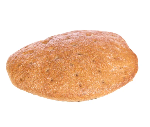 White Dark Bread Sesame Fresh Bakery Real Bread White Background — 스톡 사진