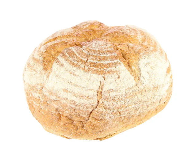 White Dark Bread Sesame Fresh Bakery Real Bread White Background — Zdjęcie stockowe