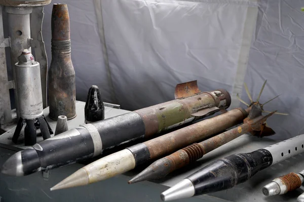 Lots Shells Rockets War Ukraine Grenades Atgms Cruise Missiles Personnel — Foto Stock