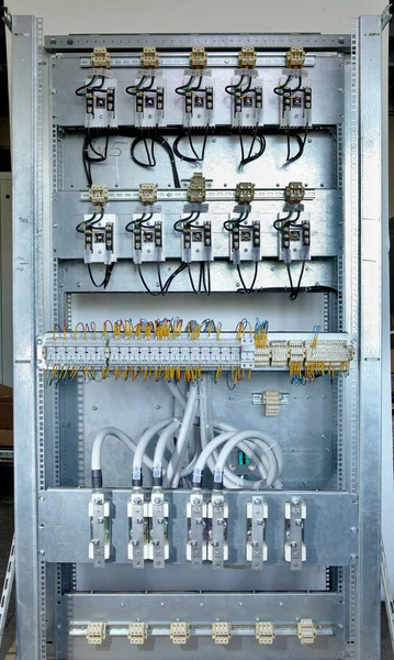 High Voltage Electric Cabinet Manufacture Cabinets High Voltage Distributive — Fotografia de Stock
