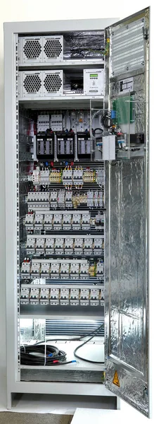 High Voltage Electric Cabinet Manufacture Cabinets High Voltage Distributive — стоковое фото