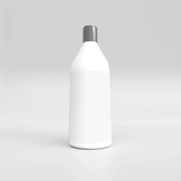 ペットボトルのモックアップ デザインをモックアップするためのテンプレート 3Dイラスト — ストック写真