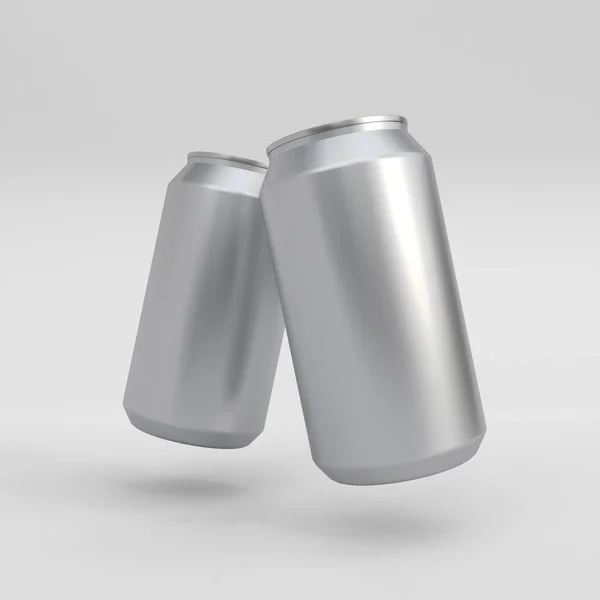 Soda Can Mockup Template Mock Your Design Illustration — Stock Photo, Image