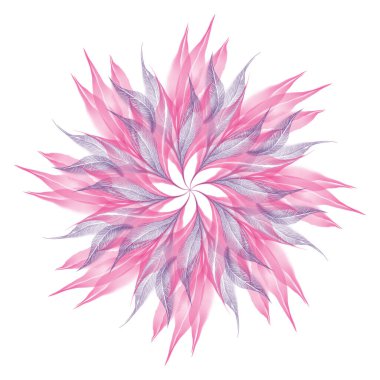 Sonbahar pembe mor menekşe şeffaf iskelet yaprak yuvarlak çiçek kar tanesi bileşimi beyaz zemin üzerinde izole edilmiş suluboya dijital sanat