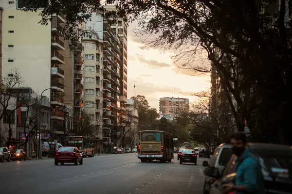 Belle Vue Sur Rue Dans Ville — Photo