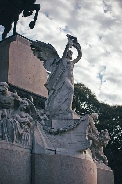 Blick Auf Eine Alte Steinstatue — Stockfoto