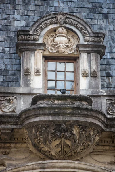Старинное Здание Деталь Фасада Дома — стоковое фото