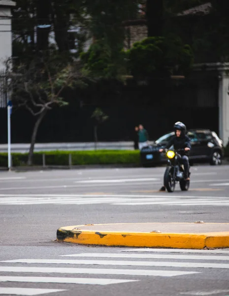 Trafic Dans Ville Vue Floue — Photo