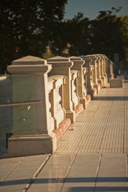 Güzel taş çit yakın çekim manzarası