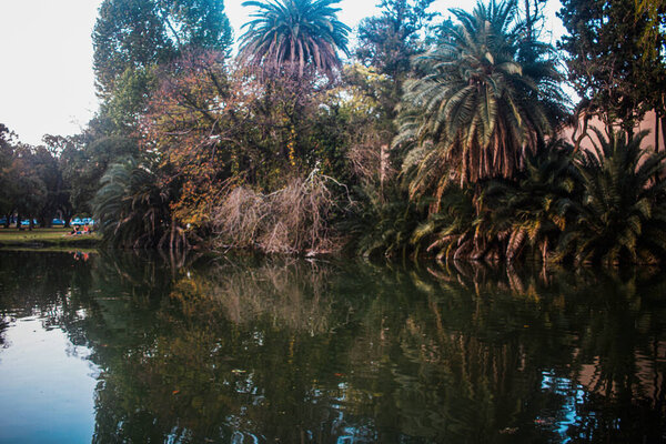 beautiful view of the lake in the city