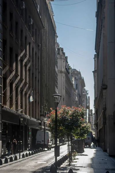 Vista Rua Cidade Dia Ensolarado — Fotografia de Stock