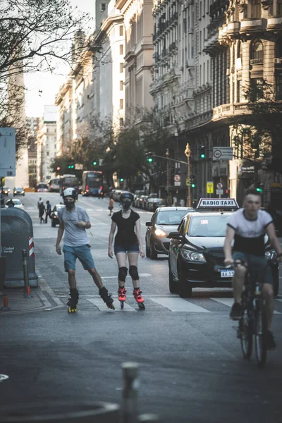 Straßenansicht Von Buenos Aires Argentinien — Stockfoto