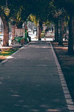 Şehir parkının güzel manzarası
