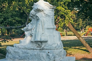 Buenos Aires 'teki eski bina cephesi, şehrin güzel mimarisi. 