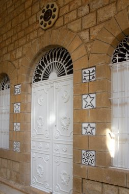 Hayfa, İsrail - 7 Kasım 2019: Bahai Tapınağı mimarisi
