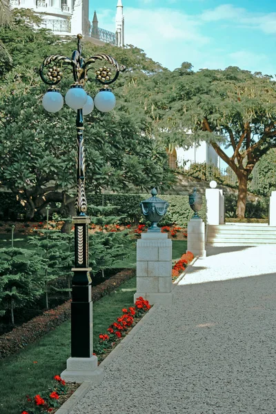 Haifa Israel November 7Th 2019 Bahai Gardens Sculpture — 스톡 사진