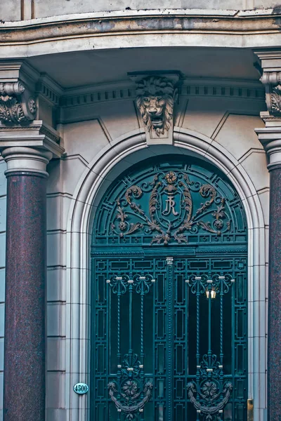 Schöne Architektonische Details Fassade Eines Alten Gebäudes Buenos Aires — Stockfoto
