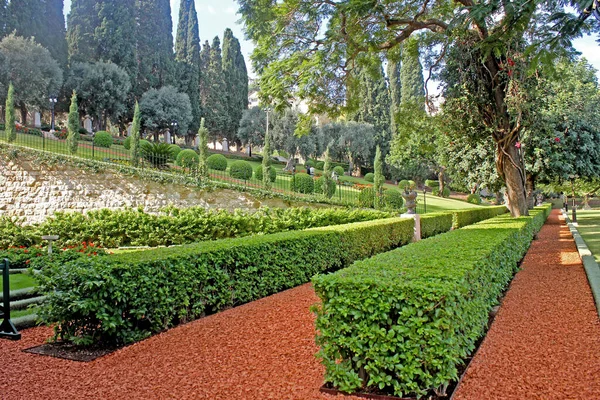 Haifa Israel Noviembre 2019 Escultura Bahai Gardens —  Fotos de Stock