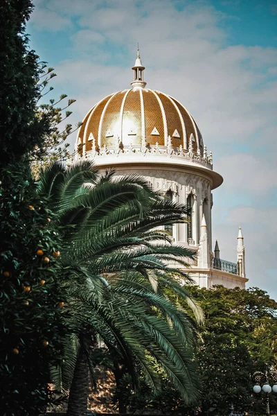Haifa Israele Novembre 2019 Santuario Bahai Architettura — Foto Stock
