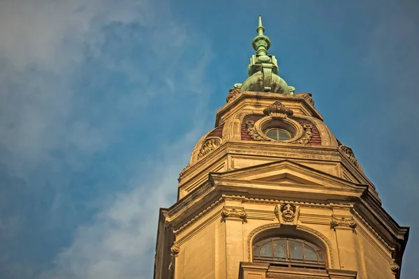 Belo Detalhe Arquitetônico Fachada Edifício Antigo Buenos Aires — Fotografia de Stock