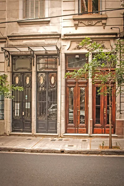 Beautiful Architectural Detail Old Building Facade Buenos Aires — Stock Photo, Image