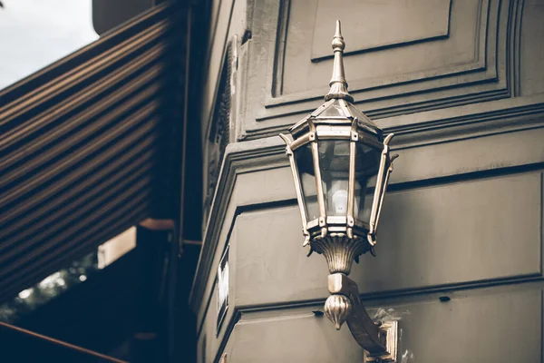 Стара Старовинна Лампа Вулиці — стокове фото