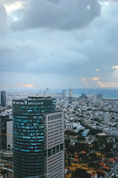 Tel Aviv Israël Novembre 2020 Vue Depuis Toit Paysage Urbain — Photo