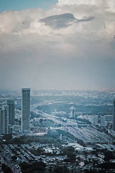 Tel Aviv Israël Novembre 2020 Vue Depuis Toit Paysage Urbain — Photo