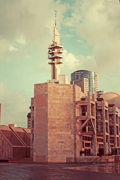 Tel Awiw Izrael Listopada 2020 Nowoczesna Architektura Centrum Miasta — Zdjęcie stockowe