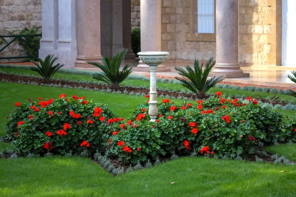 Haifa Israel Noviembre 2019 Escultura Bahai Gardens —  Fotos de Stock