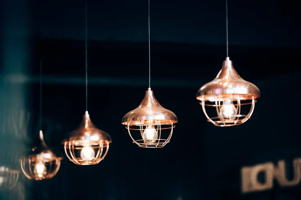 Vintage Lampen Hangend Aan Plafond — Stockfoto