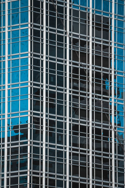 Modern office building with reflection