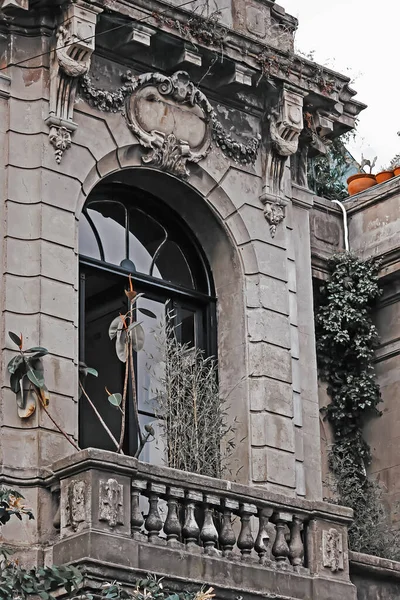 Close Shot Window Antique Building — Stockfoto