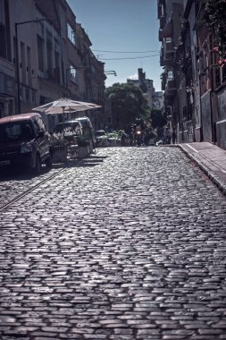 Şehrin sokak manzarası