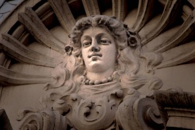 Buenos Aires, Arjantin - 7 Kasım 2020: Eski bina cephesi