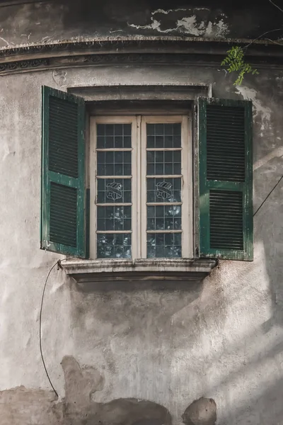 Close Shot Window Antique Building — Fotografia de Stock